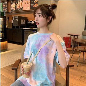 $5   Tie Dye Print Hip Hop T Shirt(TP046PR)